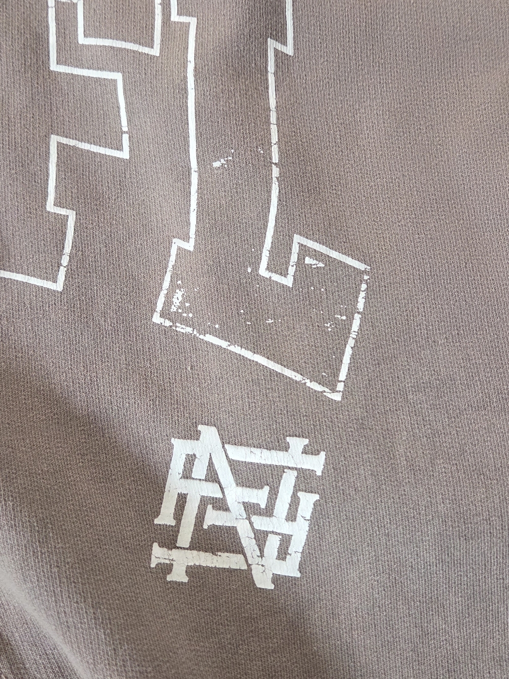 FGFL Graphic Sweatpants – Spiritual Streetwear Joggers Purple Grayish Color - Picture 3 of 9